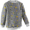 Girls' and Boys' Baby Gym Sweatshirt 100 - Grey AOP