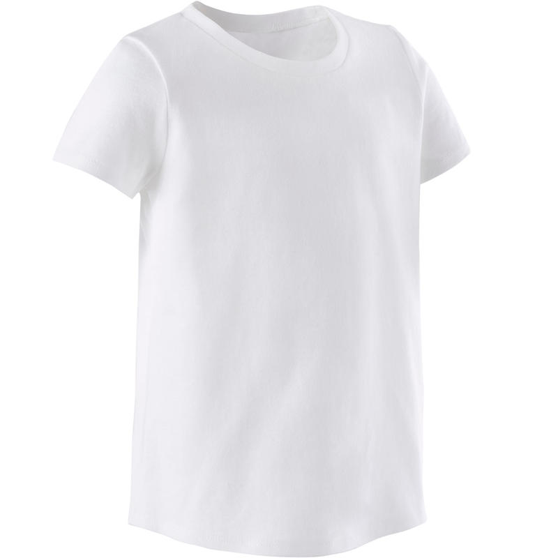 Camiseta gimnasia manga corta 100% algodón Bebés Domyos 100
