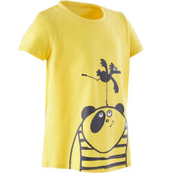 T-shirt voor kleutergym 100 geel