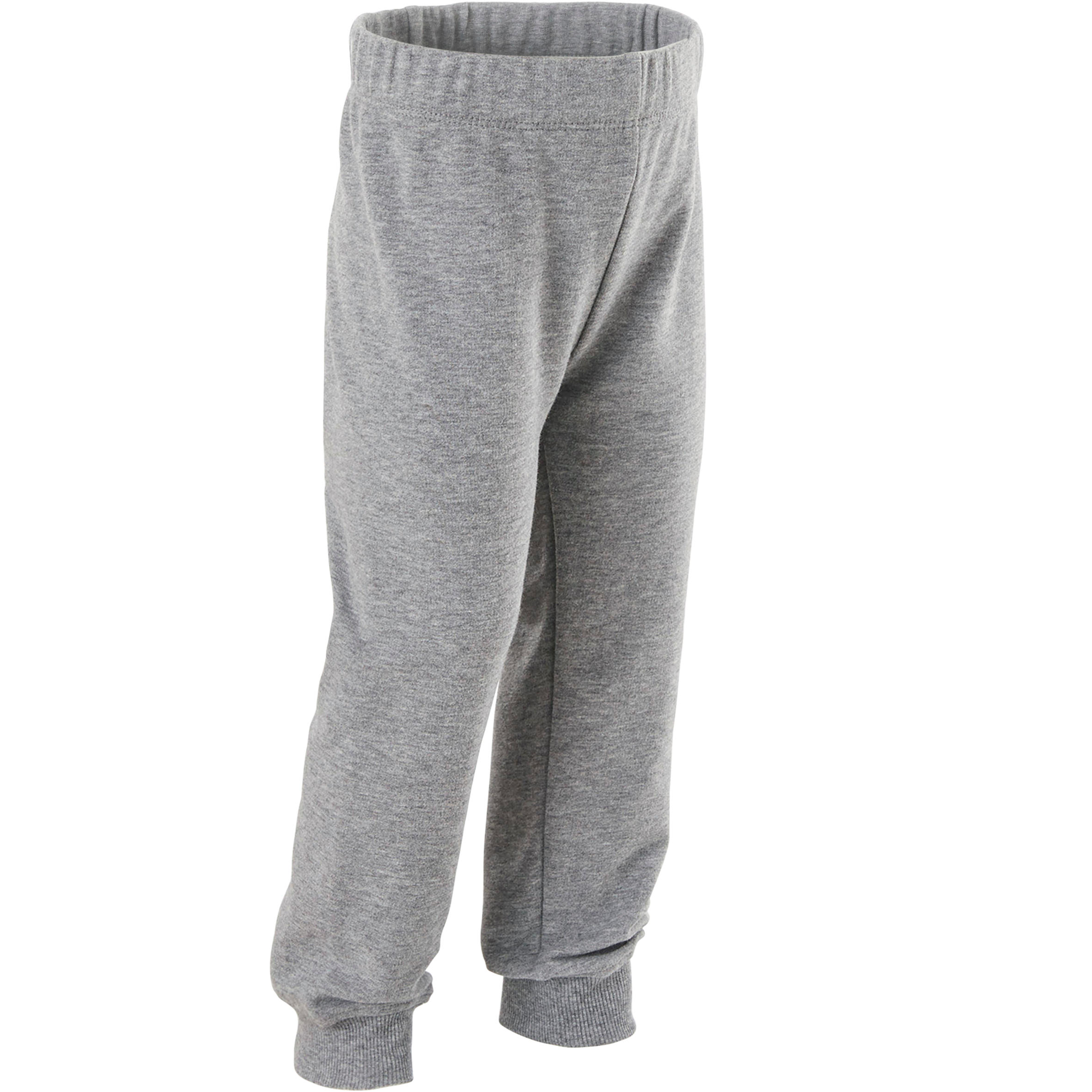 

Girls' and Boys' Baby Gym Bottoms 100 - Light Grey -  By DOMYOS | Decathlon
