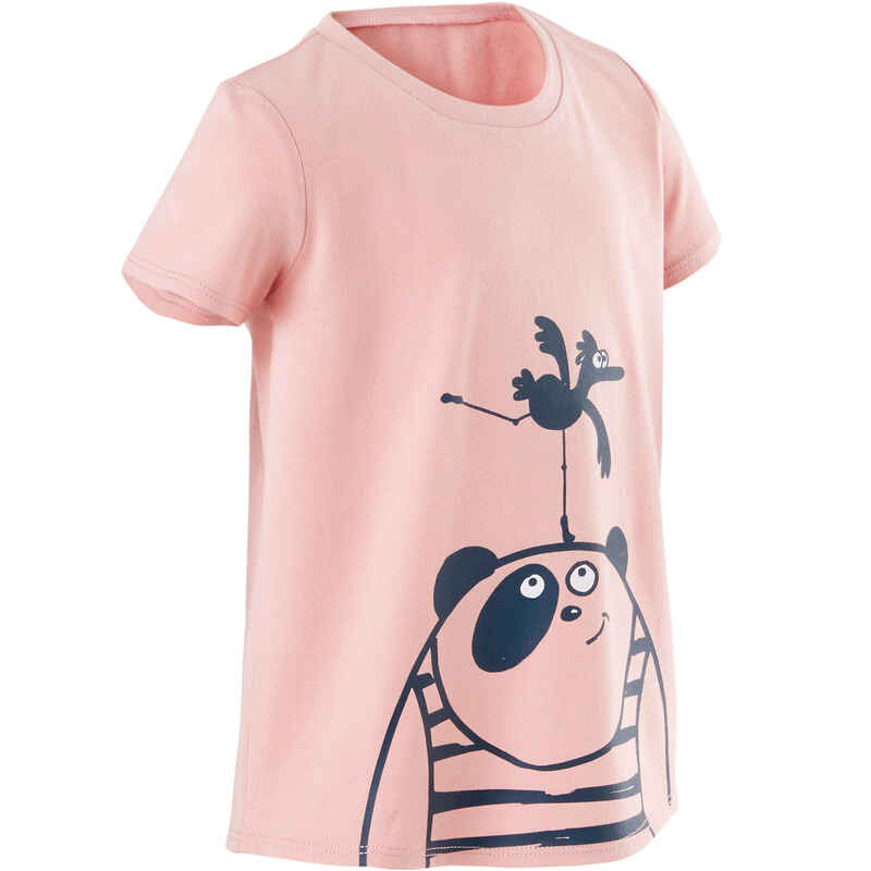 Kids' Unisex Cotton Multisport T-Shirt - Pink