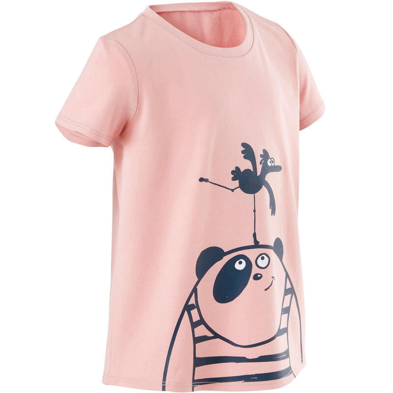 T-shirt de Ginástica para Bebés Básica Criança Rosa