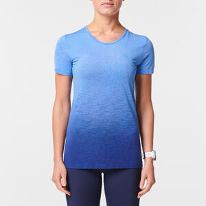 Camiseta running manga corta transpirable Mujer Kiprun care Azul