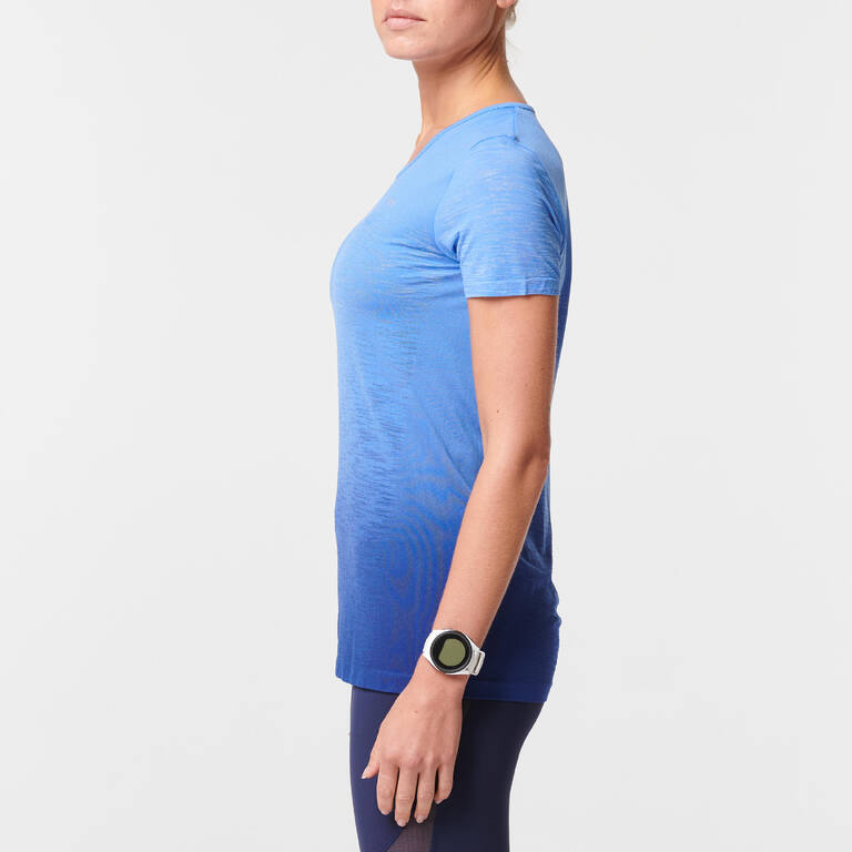 KIPRUN CARE WOMEN'S BREATHABLE RUNNING T-SHIRT - BLUE