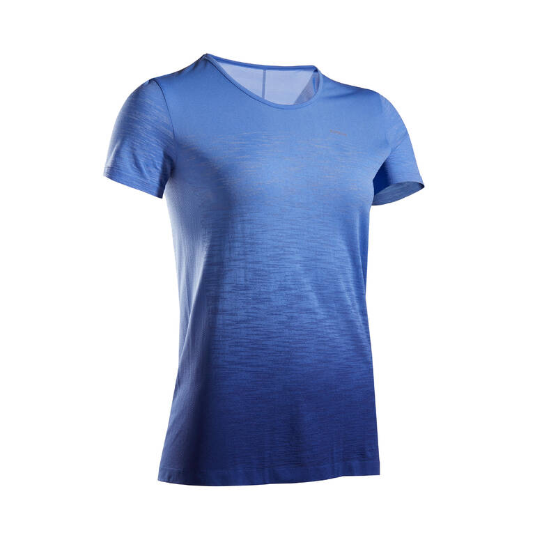 KIPRUN CARE WOMEN'S BREATHABLE RUNNING T-SHIRT - BLUE