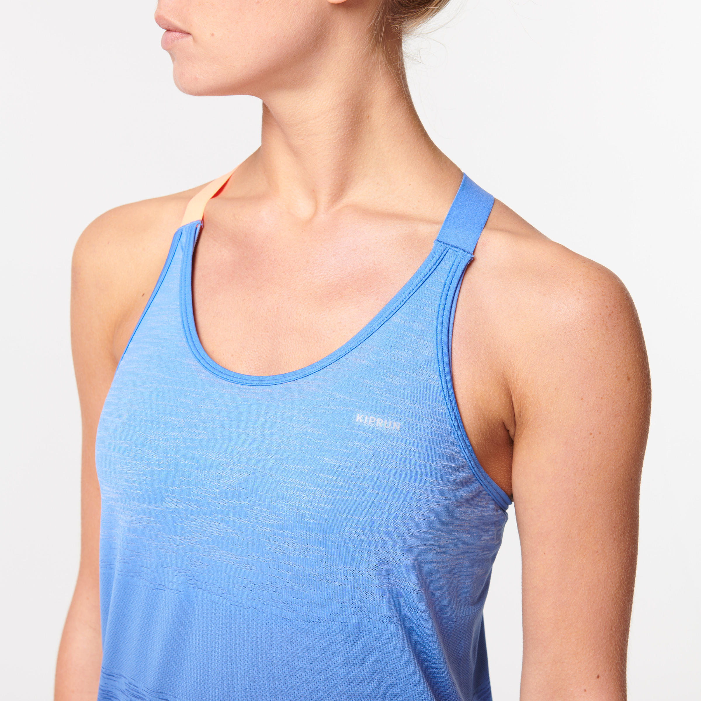 KIPRUN CARE WOMEN'S BREATHABLE RUNNING TANK TOP - BLUE 3/7