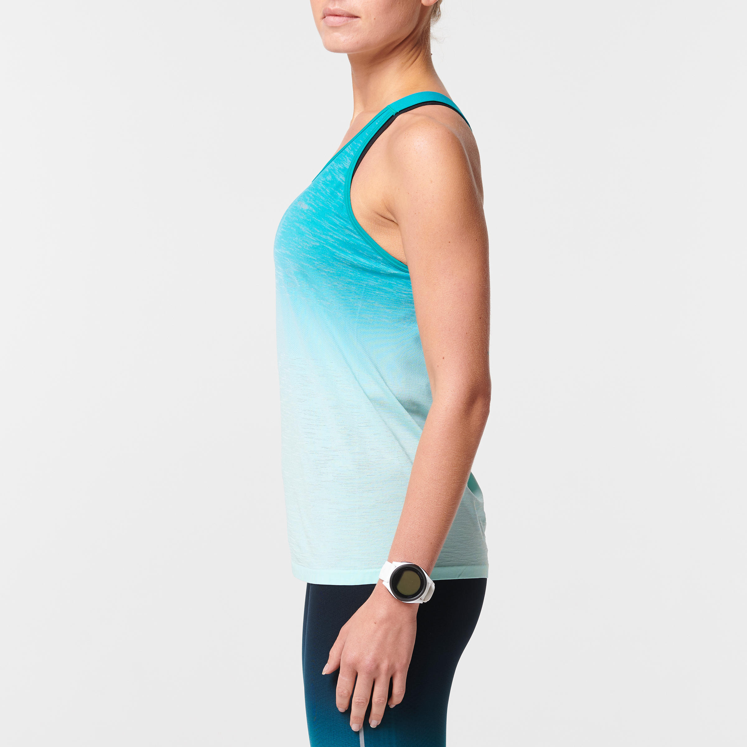 KIPRUN CARE WOMEN'S RUNNING TANK TOP - EMERALD GREEN 5/6