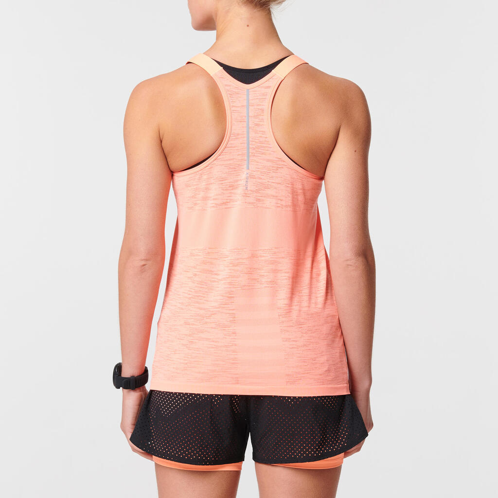 KIPRUN CARE WOMEN'S BREATHABLE RUNNING TANK TOP - CORAL