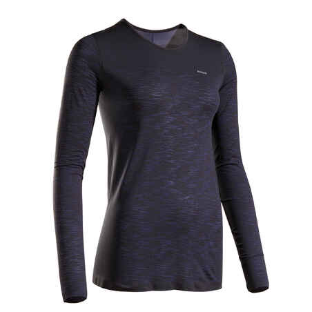 Camiseta running transpirable Mujer Kiprun Care negro