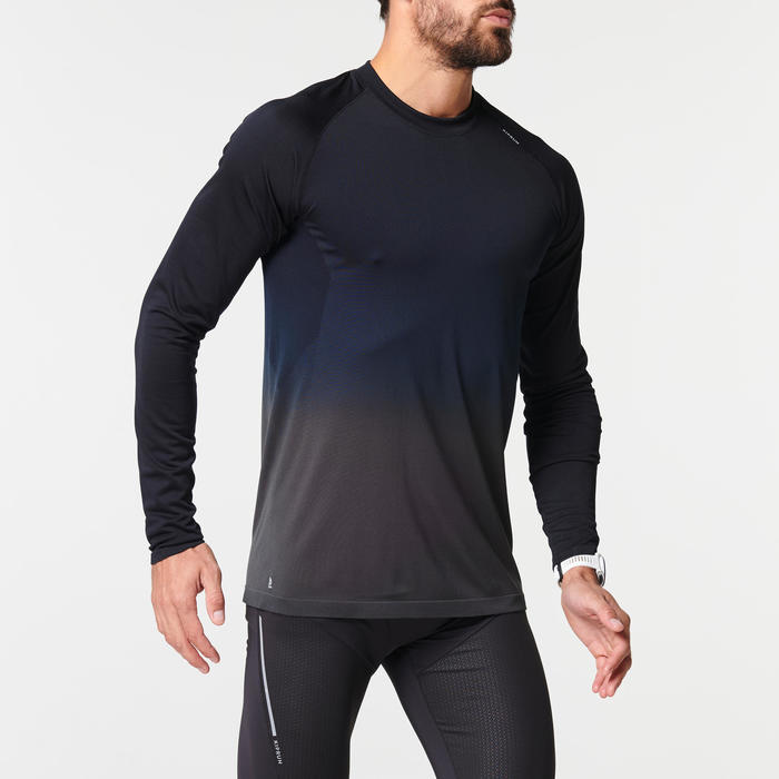 Kalenji TEE SHIRT RUNNING HOMME RESPIRANT MANCHE LONGUE ...