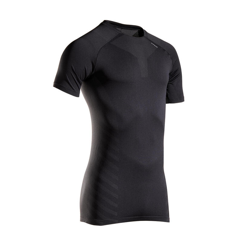 Pánské běžecké prodyšné tričko Kiprun Skincare černé 