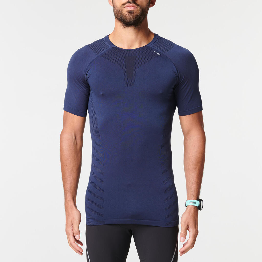 KIPRUN SKINCARE MEN'S BREATHABLE RUNNING T-SHIRT - BLUE