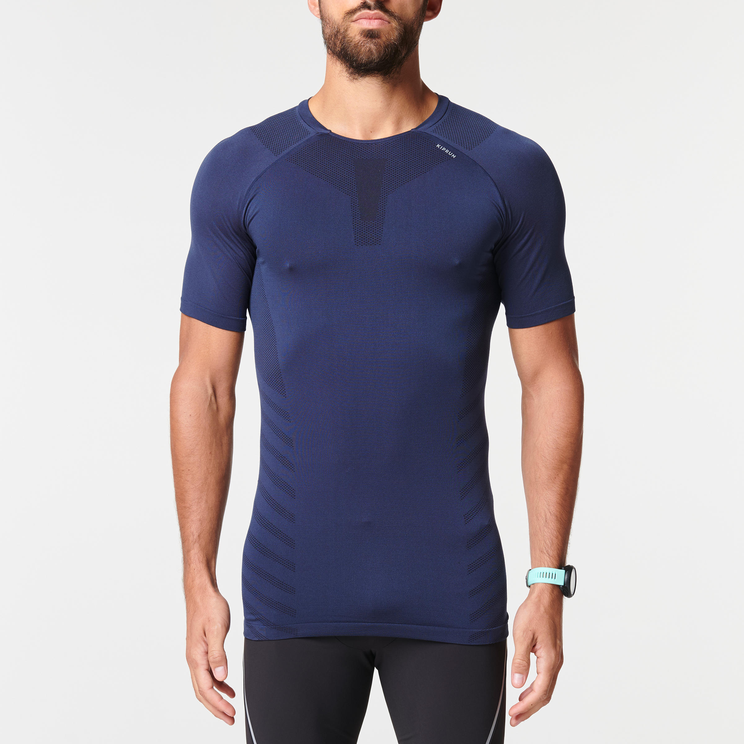 KIPRUN SKINCARE MEN'S BREATHABLE RUNNING T-SHIRT - BLUE 1/9