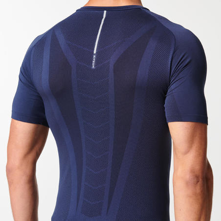 Футболка чоловіча Kiprun Skincare для бігу - Синя