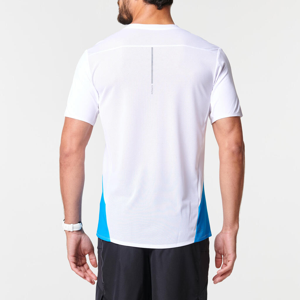 Men's Running Breathable T-Shirt Kiprun Decathlon - light blue