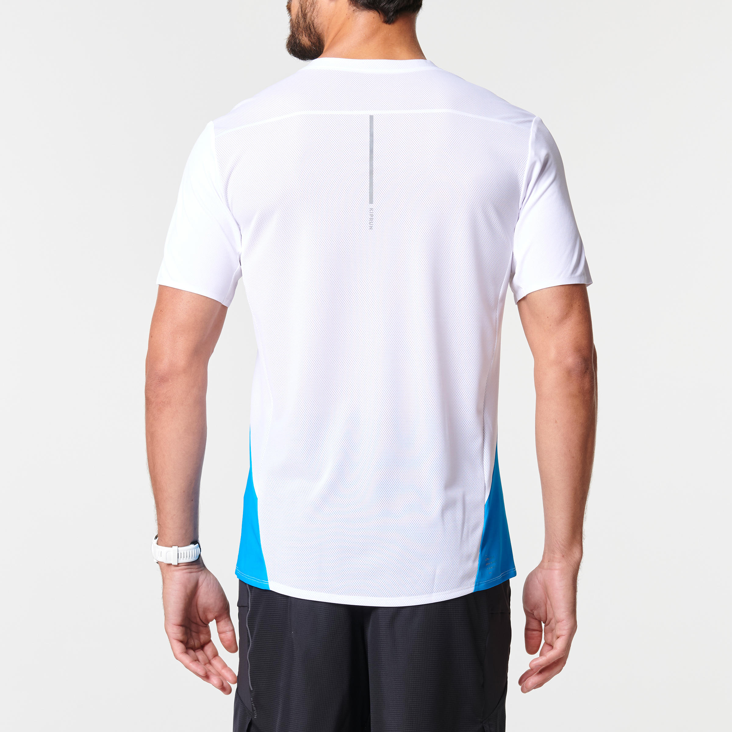 Camiseta running manga corta transpirable Hombre Kiprun light azul 6/7