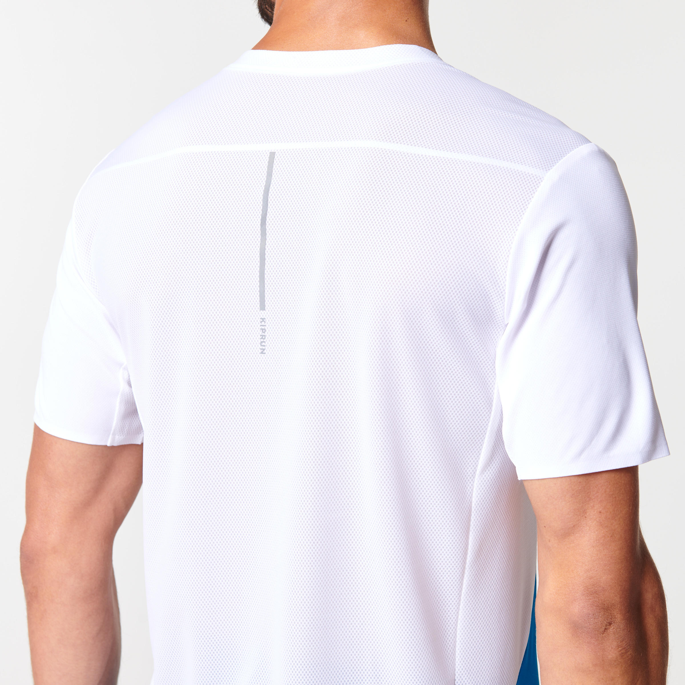 Camiseta running manga corta transpirable Hombre Kiprun light azul 3/7