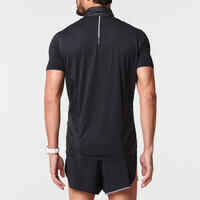 LIGHT MEN'S RUNNING JACKET SLEEVELESS - BLACK