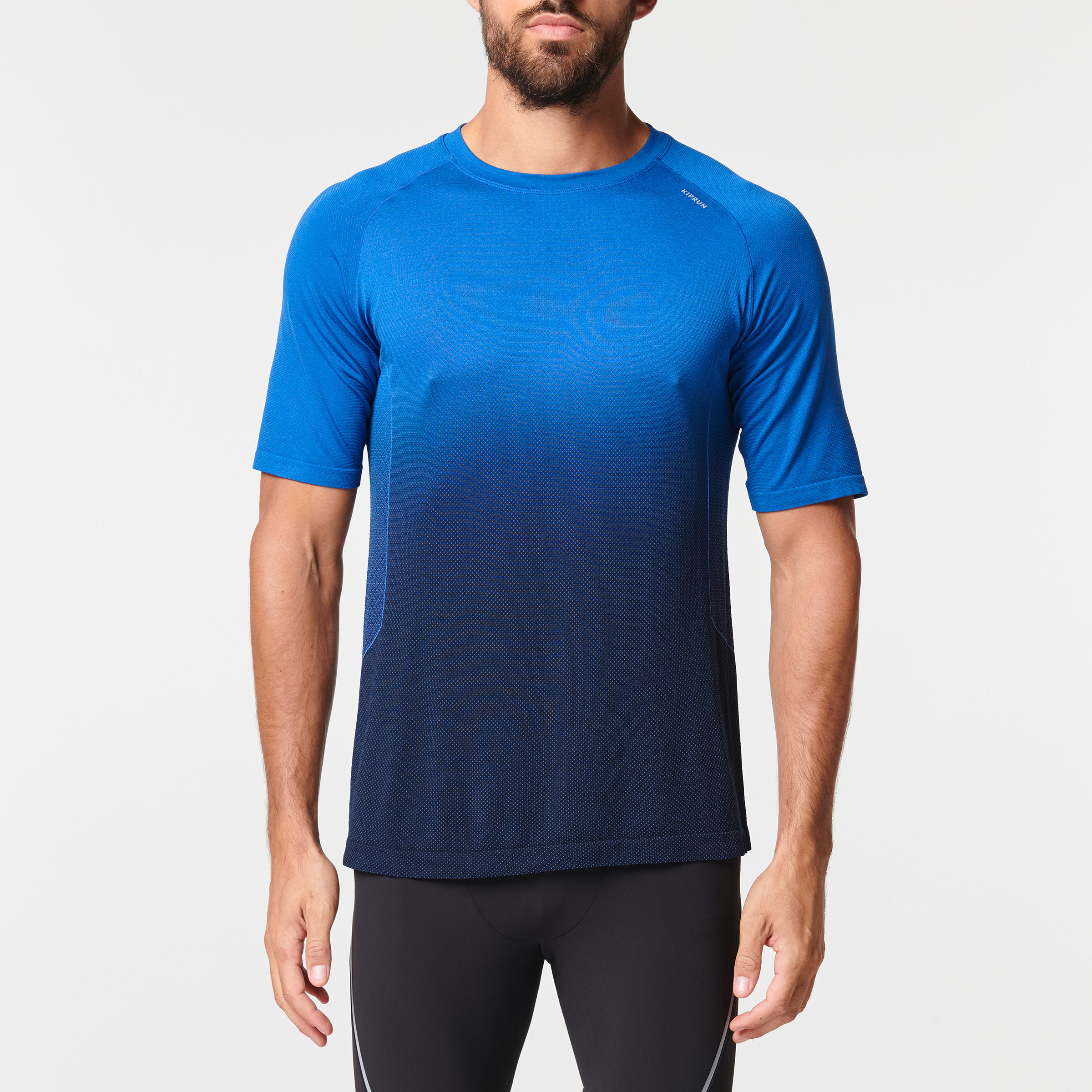 

Kiprun Care Men' Running T-Shirt - Blue -  By KIPRUN | Decathlon
