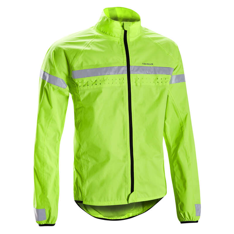 MEN WET WEATHER ROAD CYCLING APPAREL Cycling - Men's Rain Jacket RC120 TRIBAN - Cycling