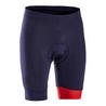 Bibless Cycling Shorts 100 - Navy/Red