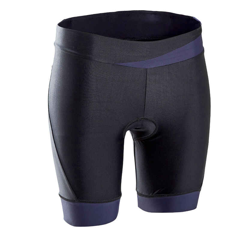 RADHOSE KURZ OHNE TRÄGER DAMEN 500 SCHWARZ MARINEBLAU RADHOSE KURZ OHNE TRÄGER DAMEN 500 SCHWARZ MARINEBLAU