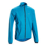 Men's road cycling rain jacket rc100 - blue