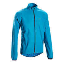 Chaqueta ciclismo carretera manga larga impermeable hombre - RC100 azul