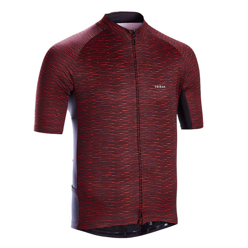 MEN WARM WEATHER ROAD CYCLING APPAREL Cycling - Cycling Jersey RC100 - Red TRIBAN - Cycling