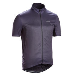 MAILLOT MANCHES COURTES VELO ROUTE TRIBAN RC500 NOIR