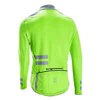 Hi-Vis EN1150 Warm Cycling Jersey RC 500 - Neon Yellow