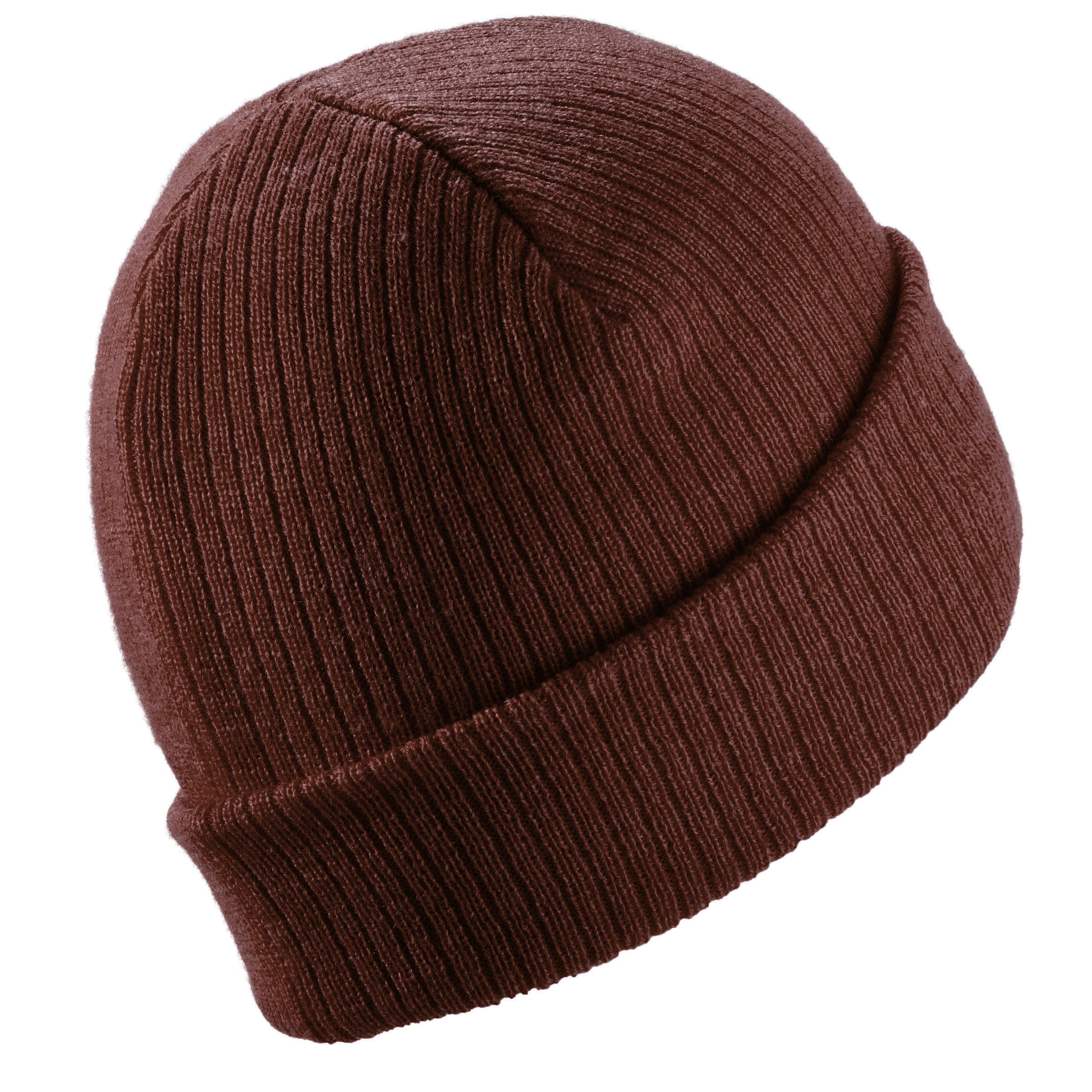 ADULT SKI HAT - FISHERMAN - BURGUNDY