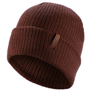 ADULT SKI HAT - FISHERMAN - BURGUNDY