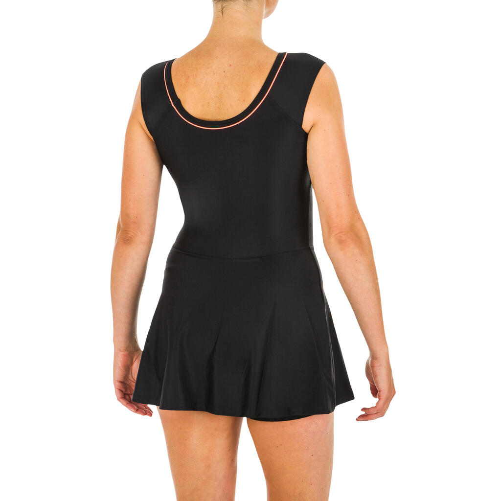 Women's one-piece skirt swimsuit Una Dusty pink