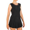 Women Swimming One Piece Sleeves Less Skirt  Swimsuit Una Black