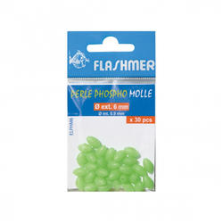 Perles molles phospho 5mm x20 pêche en mer