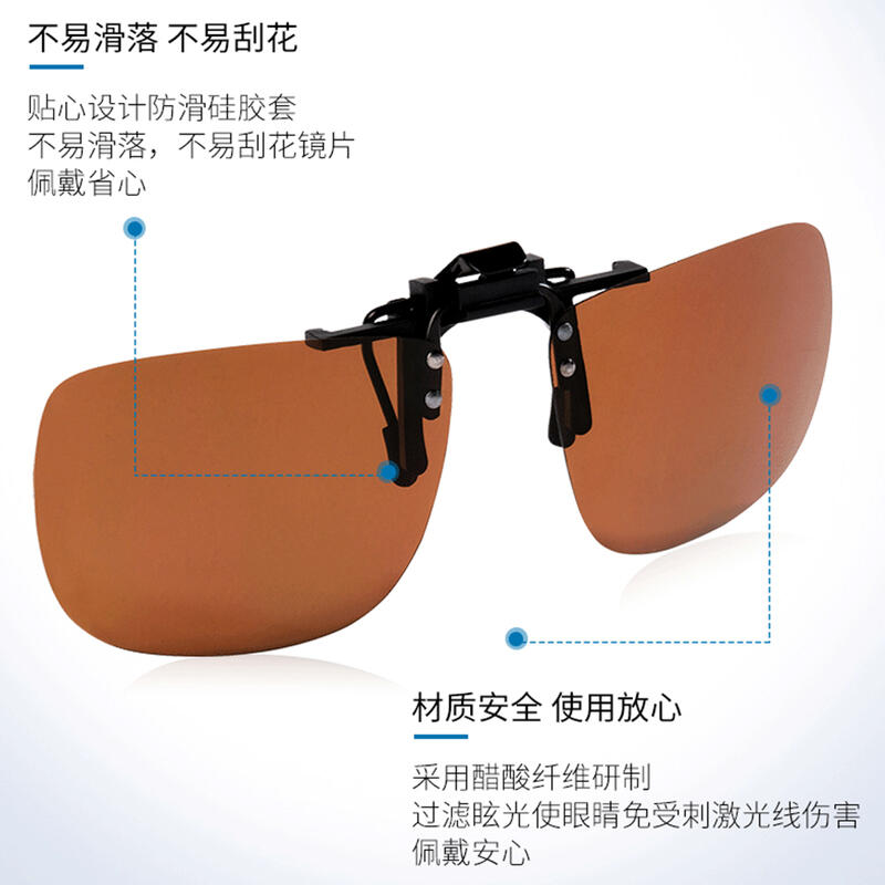Sur-lunettes de pêche polarisantes OTG 100 Clip-On