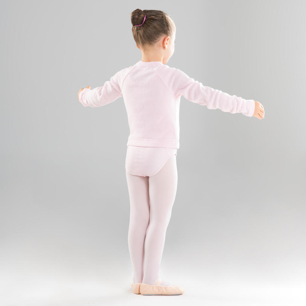 Girls' Ballet Wrap-Over Top - Black