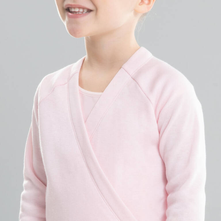 Girls' Ballet Wrap-Over Top - Pink