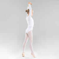 Girls' Ballet Wrap-Over Top - White