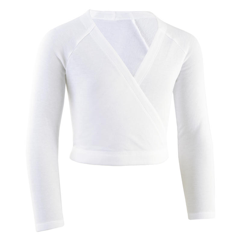 Cache Coeur Danse Classique Blanc Fille Domyos By Decathlon