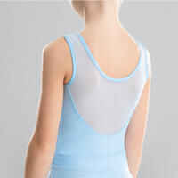 Girls' Mixed Media Ballet Leotard - Blue