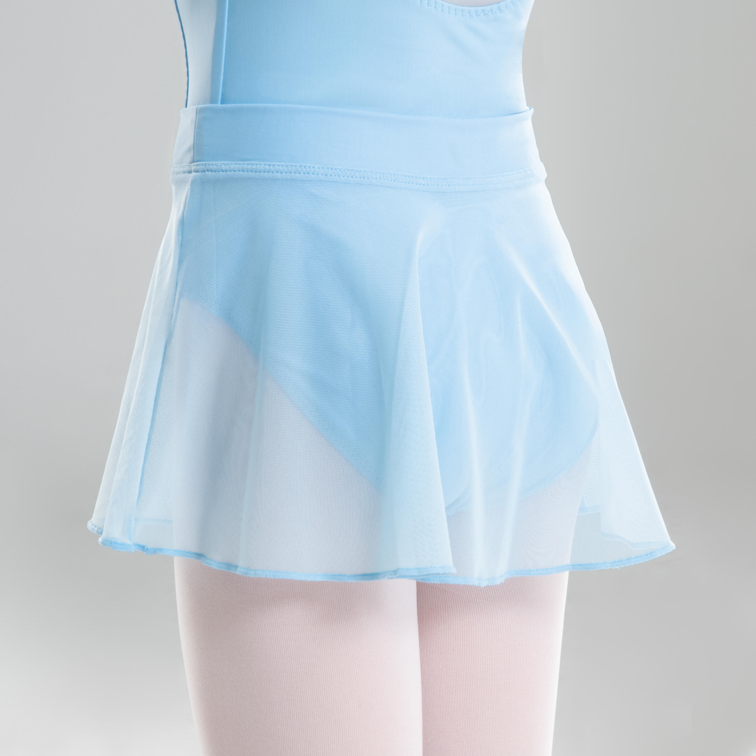 Girls' Voile Ballet Skirt - Sky Blue 3/7