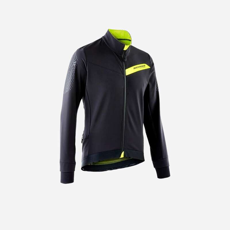 ROCKRIDER SlimFit XC Mountain BIke Jacket Black/Yellow...