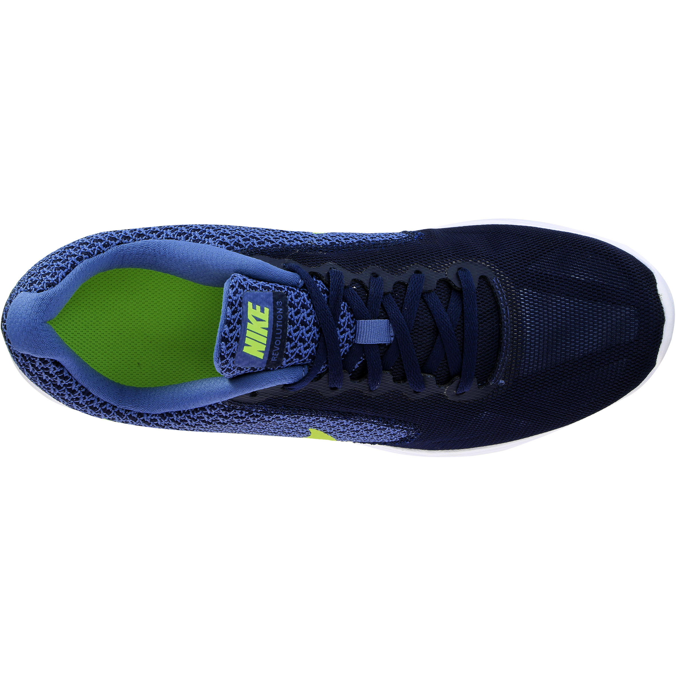 Revolution 3 men's active walking shoes - blue/yellow 6/8