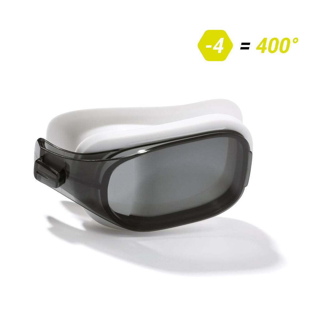 Lens for swimming goggles corrective lenses shortsightedness -4.00 selfit size l smoked