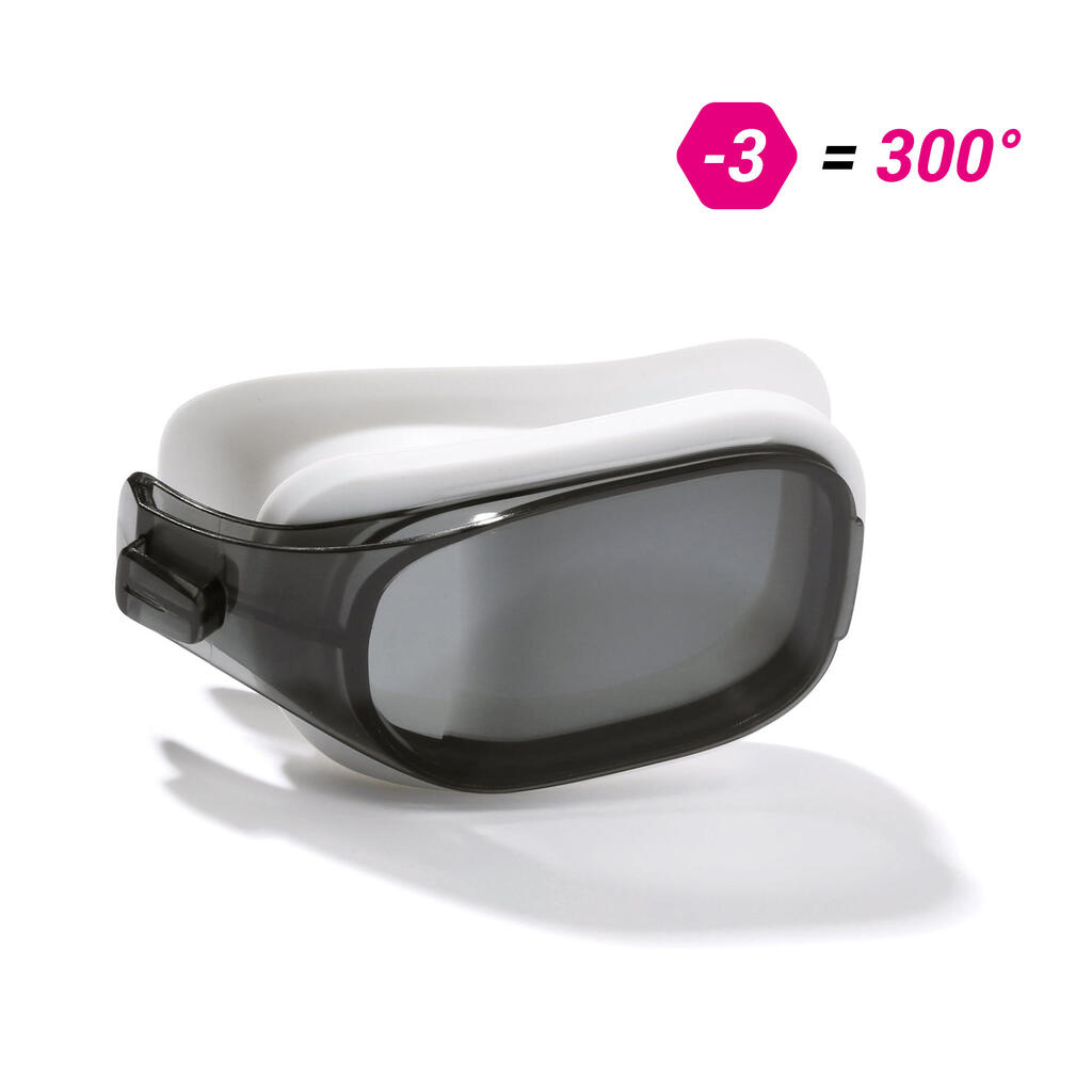 Lens for swimming goggles corrective lenses -3.00 selfit size l smoked