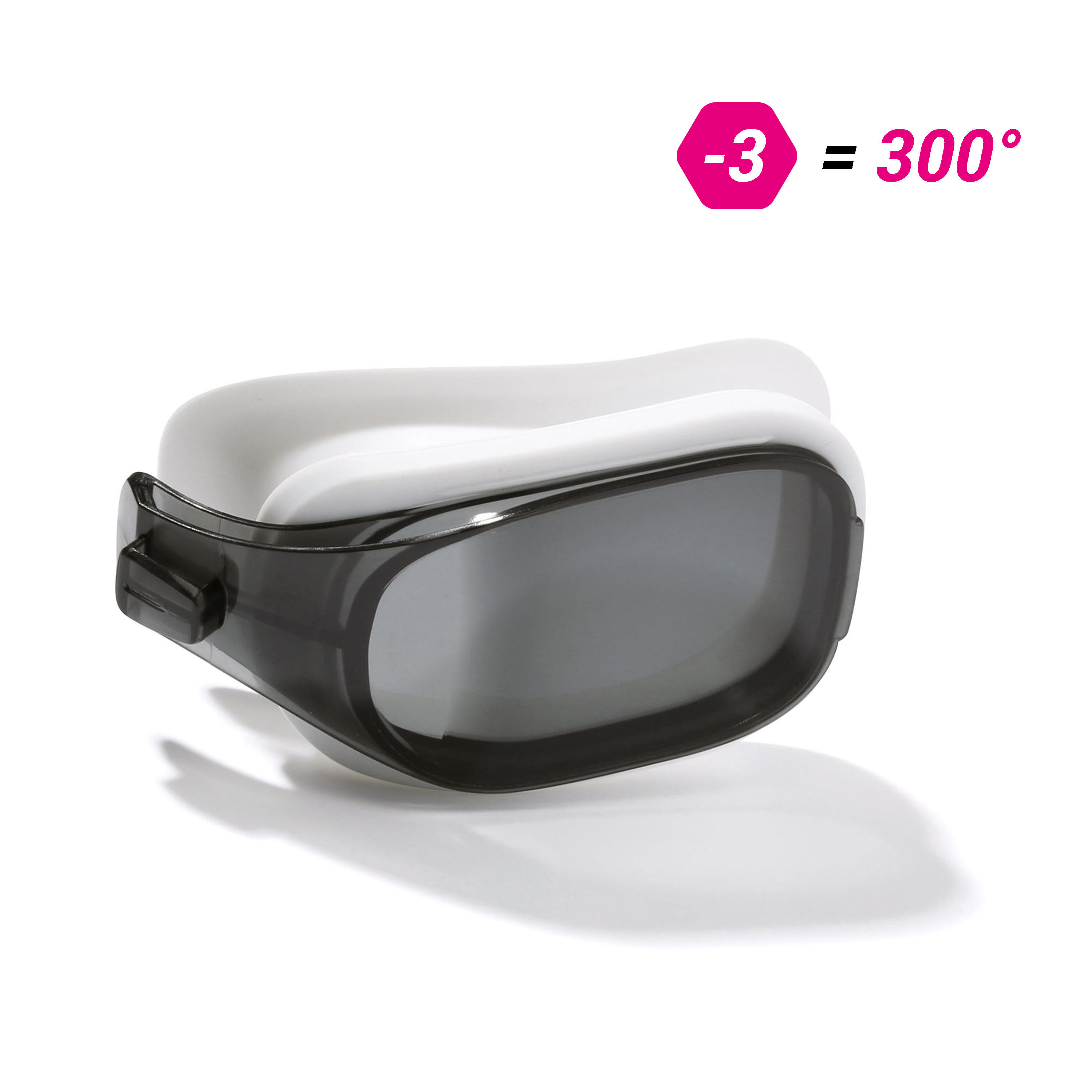 Lens for Swimming Goggles Corrective Lenses -3.00 SELFIT SIZE L Smoked 1/7