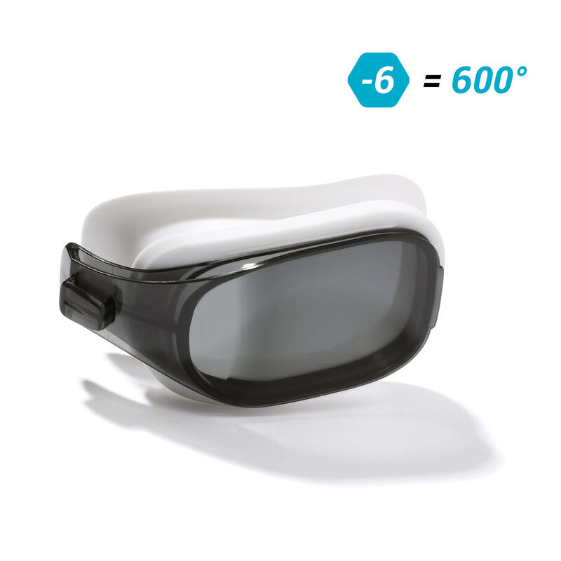 Cristal Miopía -6.00 Ahumado Gafas Natación Graduadas Selfit Talla L