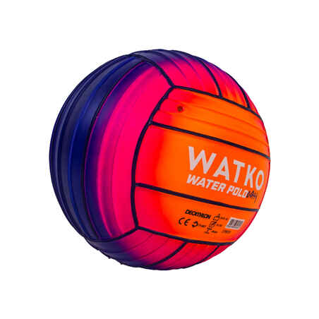 Large pool ball - orange pink